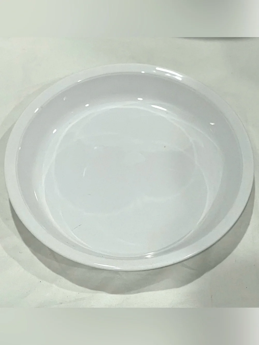 💥3/$50 Classic Corningware Plain White 9” Pyroceram Pie Pan | EUC